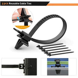 415PCS Car Buckle Set for Auto Body Trim Bumper Fender Repair - Top-Down View