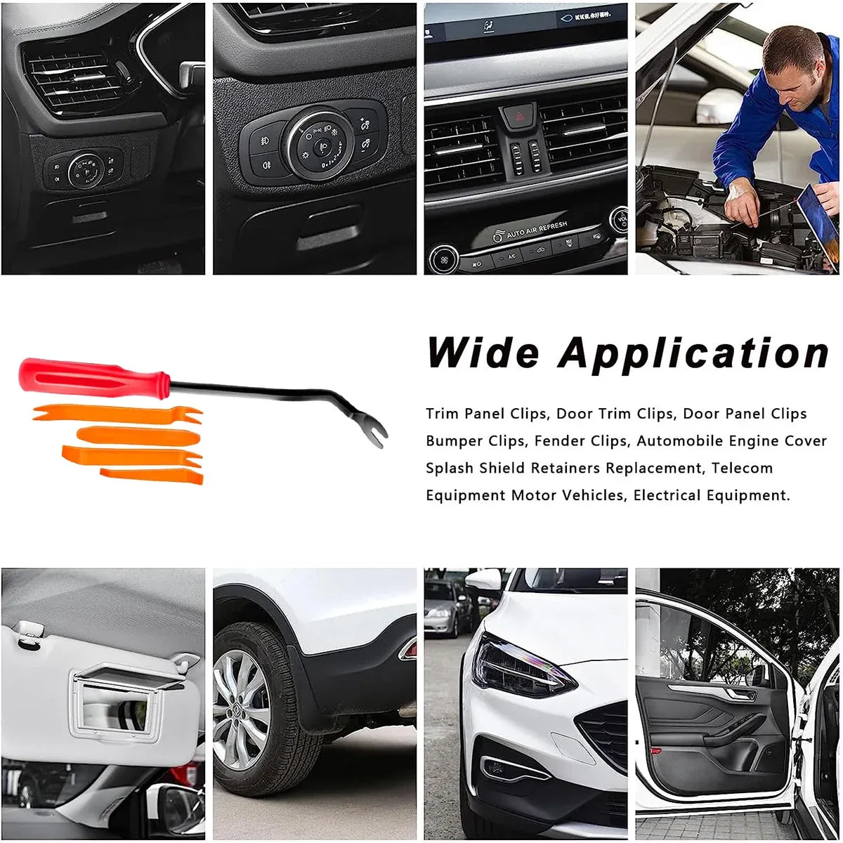 415PCS Car Buckle Set for Auto Body Trim Bumper Fender Repair