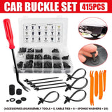 415PCS Car Buckle Set for Auto Body Trim Bumper Fender Repair - Extra Image