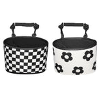 Hanging Backseat Storage Organiser Box for Car Rubbish and Essentials - Flower