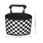 Hanging Backseat Storage Organiser Box for Car Rubbish and Essentials - Flower