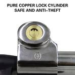 Car Hyperbolic Lock Core Extendable Double Hook Steering Wheel Lock Anti Theft