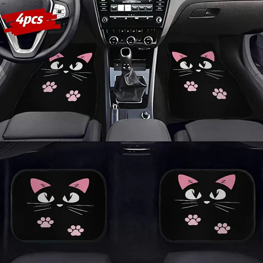 4pc Car Floor Mats Anti-Slip Waterproof Universal Fit Easy Clean