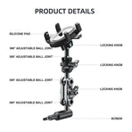 Land Cruiser Compatible A-Pillar Handle Car Phone Mount Adjustable Sturdy