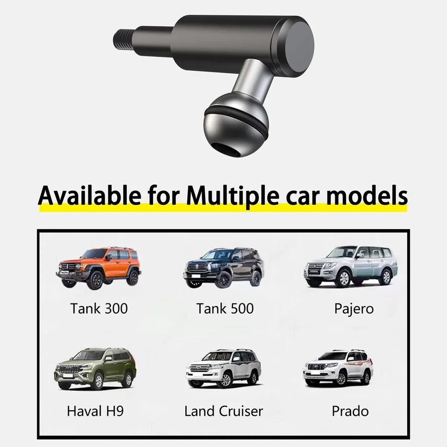 Land Cruiser Compatible A-Pillar Handle Car Phone Mount Adjustable Sturdy