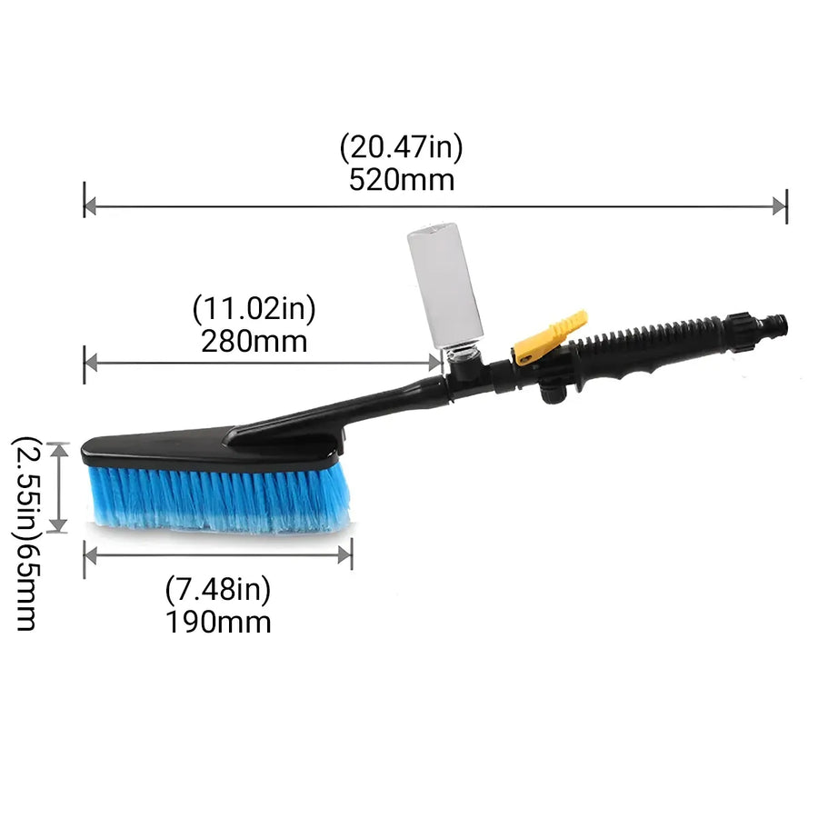 Car Wash Brush Hose Adapter Truck Cleaning Water Spray Nozzle Car Washing Care, image 3