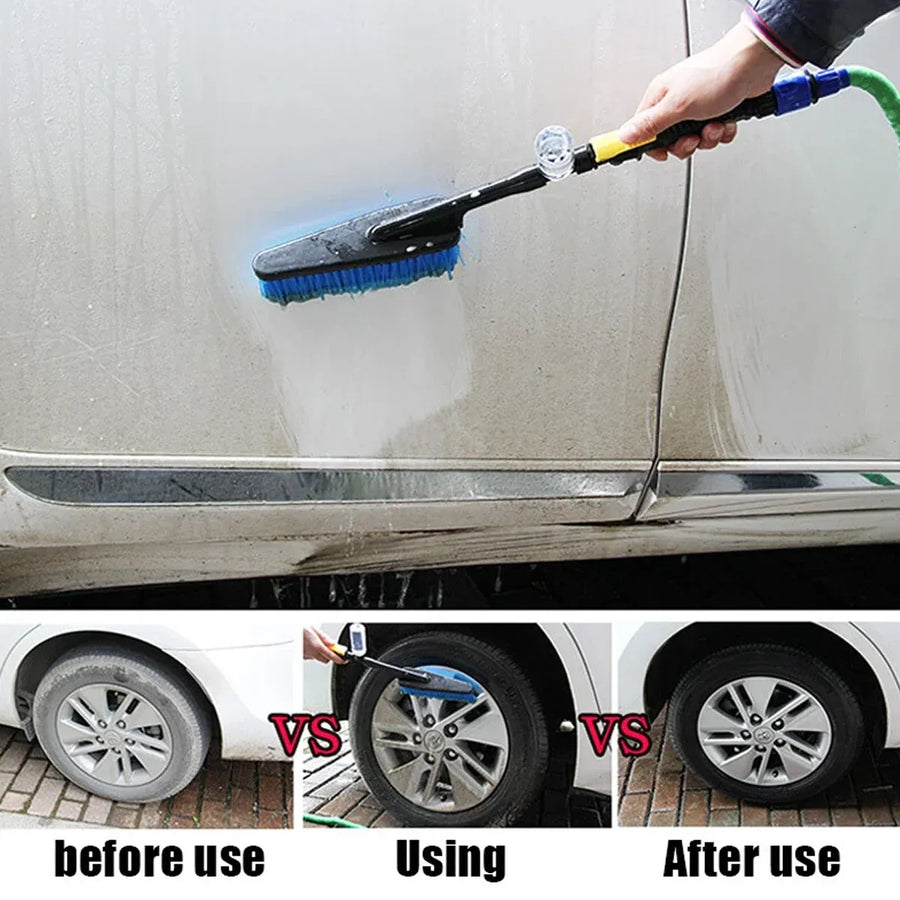 Car Wash Brush Hose Adapter Truck Cleaning Water Spray Nozzle Car Washing Care, image 8