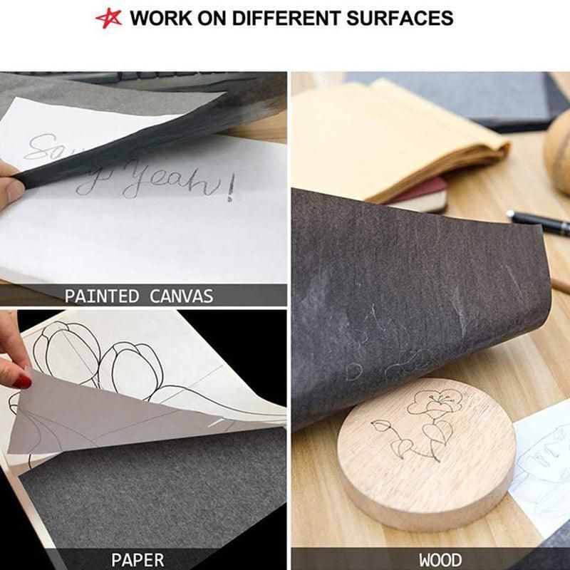 100X A4 Carbon Paper Sheets for Graphite Tracing on Wood & Canvas