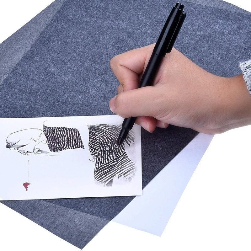 100X A4 Carbon Paper Sheets for Graphite Tracing on Wood & Canvas