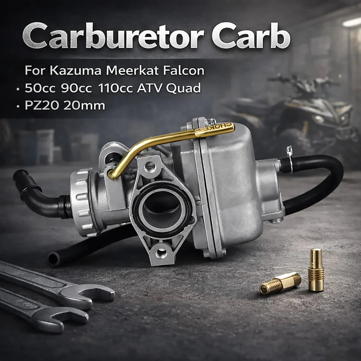 Off Road Motorcycle Atv Carburetor Fit 50/90/110Cc 20mm Engine Tuning Part