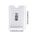 100pcs RFID Blocking Card Sleeve NFC Bank ID Protector Aluminium Foil Case