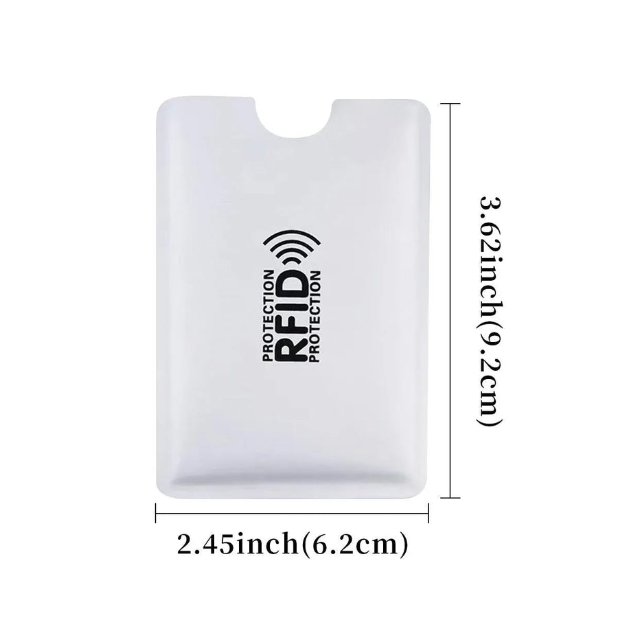 100pcs RFID Blocking Card Sleeve NFC Bank ID Protector Aluminium Foil Case