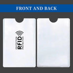 100pcs RFID Blocking Card Sleeve NFC Bank ID Protector Aluminium Foil Case