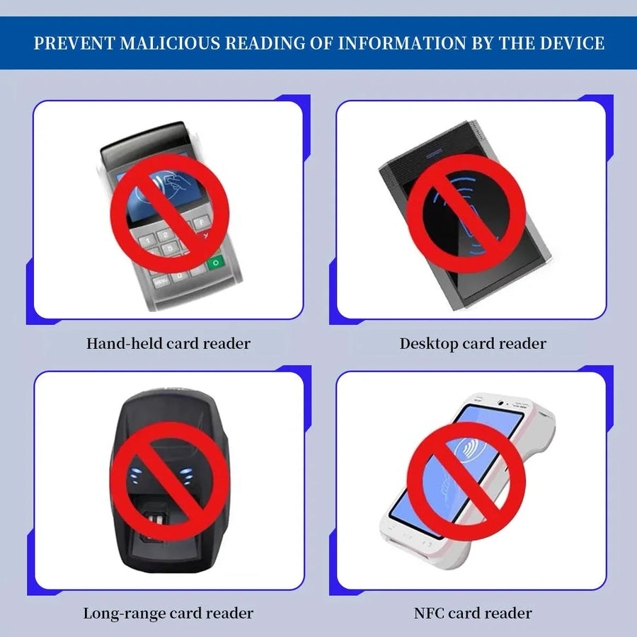 100pcs RFID Blocking Card Sleeve NFC Bank ID Protector Aluminium Foil Case