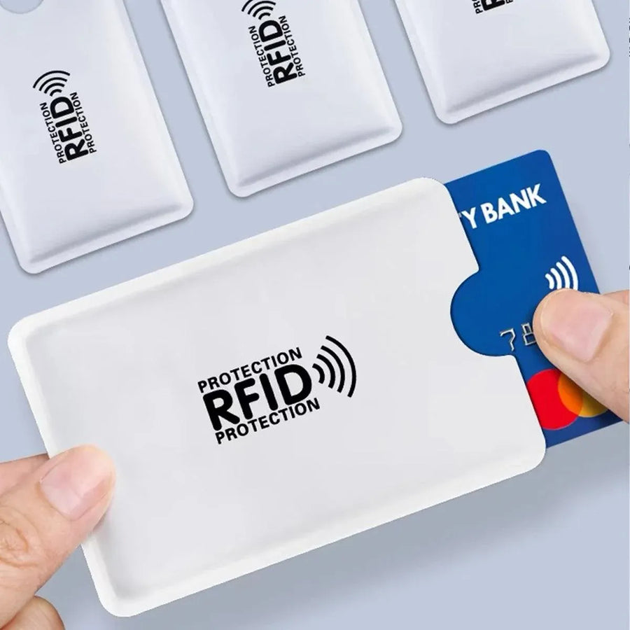 100pcs RFID Blocking Card Sleeve NFC Bank ID Protector Aluminium Foil Case
