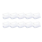 10 X Clear PMMA Business Card Holders for Desktop Display - 10PCS