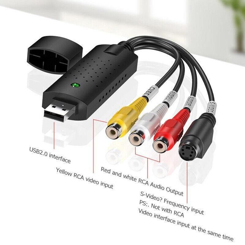 Video Grabber Capture Usb Card Convert Vcr Vhs To Digital Dvd For Windows 10 Au
