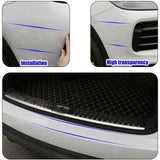 Car Door Sill Protector Edge Sticker Carbon Fiber Rubber Diy Guard Bumper Strip - Extra Image