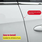 Car Door Sill Protector Edge Sticker Carbon Fiber Rubber Diy Guard Bumper Strip - Extra Image