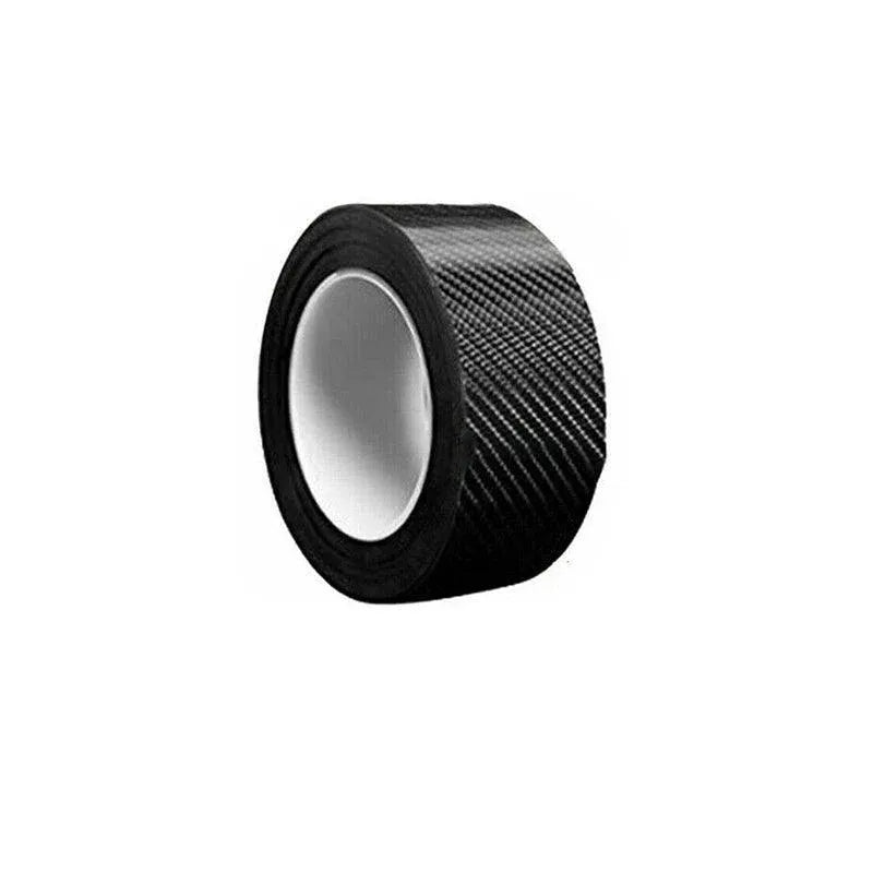 Cardoor Sill Protector Strip Carbon Fiber Bumper Sticker Rubber Trim Edge 5Cm*3M
