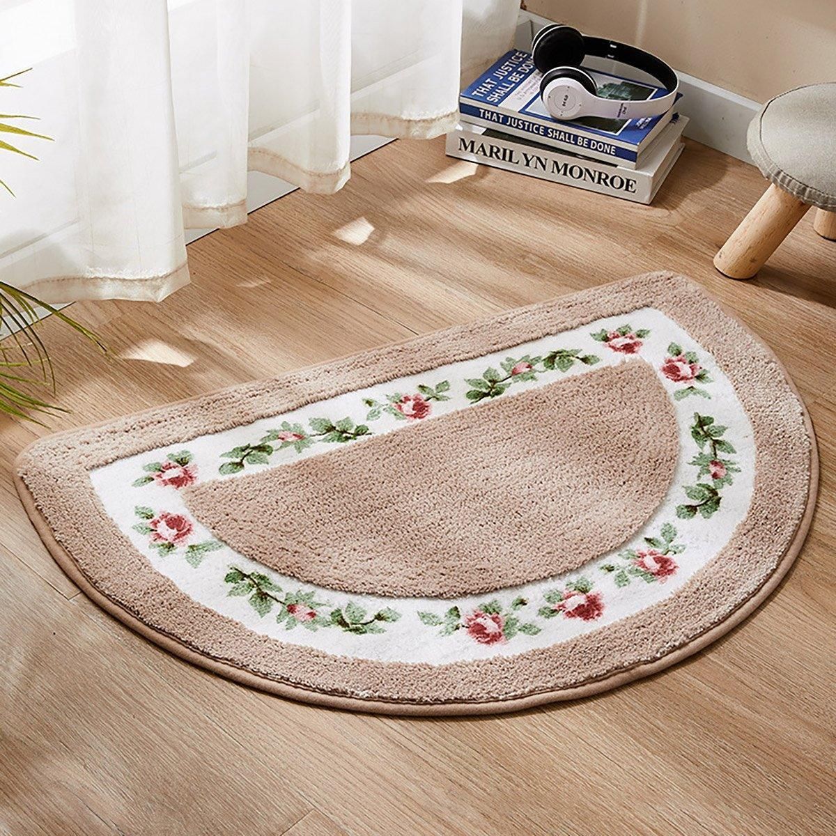 Non Slip Entry Mat Indoor Outdoor Mat Washable Foot Mat Foyer Bedroom - Blue