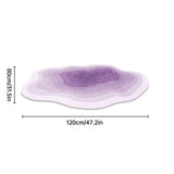 Shaped Cashmere Carpet Living Room Full Blanket Cloakroom Dressing Table - Green - Side View