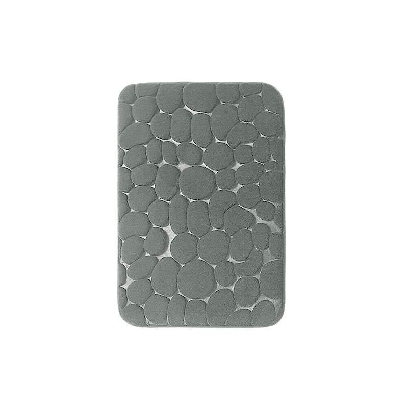 40x60cm Non-Slip Memory Foam Bath Mat Super Absorbent Floor Rug for Bathroom Use - Grey