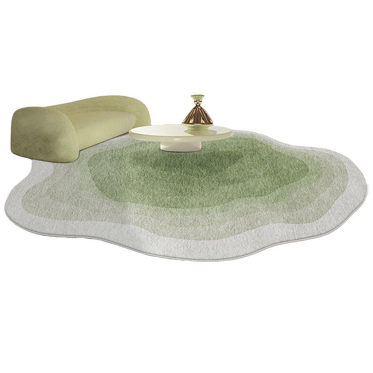 Shaped Cashmere Carpet Living Room Full Blanket Cloakroom Dressing Table - Pink