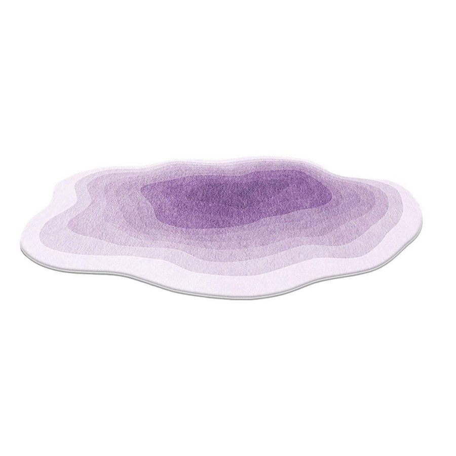 Shaped Cashmere Carpet Living Room Full Blanket Cloakroom Dressing Table - Purple