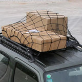Car Roof Top Rack Basket Luggage Bungee Net Cargo Mesh Carrier Cover Storage - Top-Down View