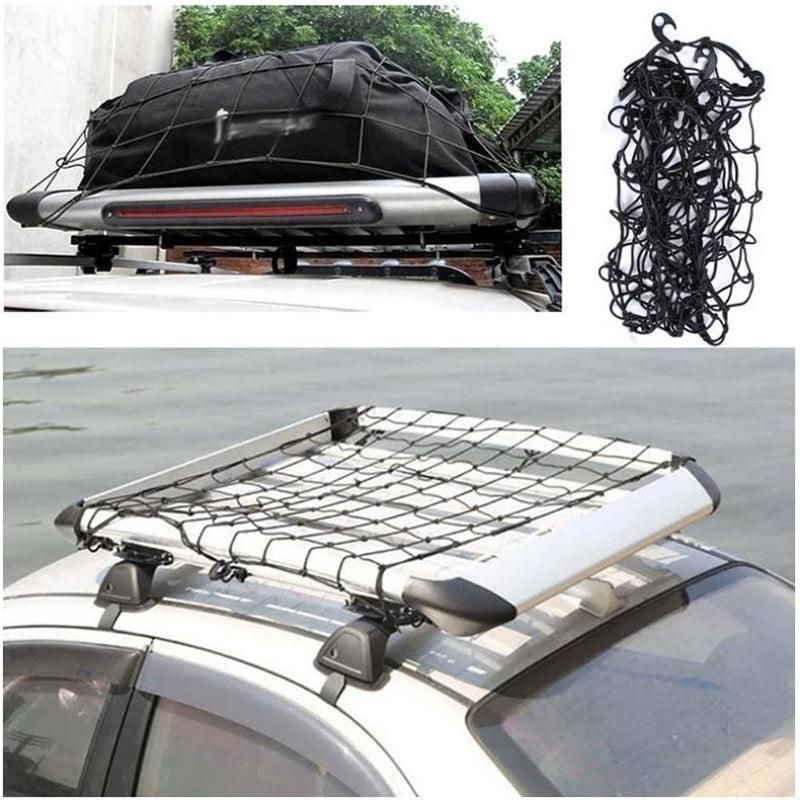 Car Roof Top Rack Basket Luggage Bungee Net Cargo Mesh Carrier Cover Storage