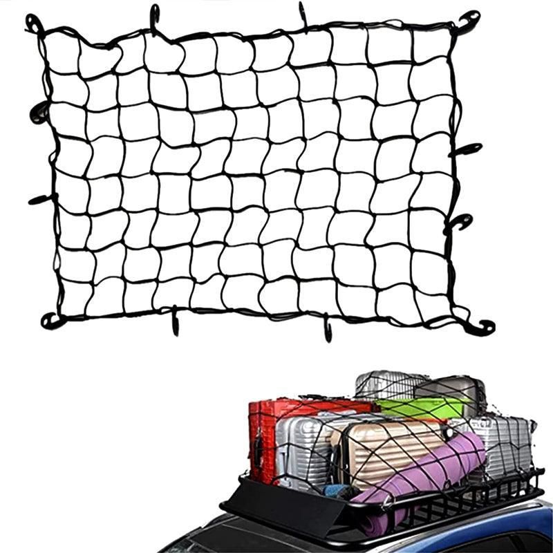 Car Roof Top Rack Basket Luggage Bungee Net Cargo Mesh Carrier Cover Storage