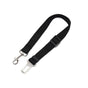 2X Adjustable Pet Travel Lead Clips with Car Buckle for Secure Restraint - Black