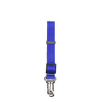 2X Adjustable Pet Travel Lead Clips with Car Buckle for Secure Restraint - Blue