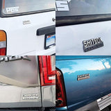 Funny Car Emblem Badge Sticker 8x3cm Metal Self-Adhesive for Rear Boot or Window