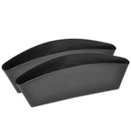 2PCS Seat Side Gap Organiser Storage Box for Phone and Keys Black