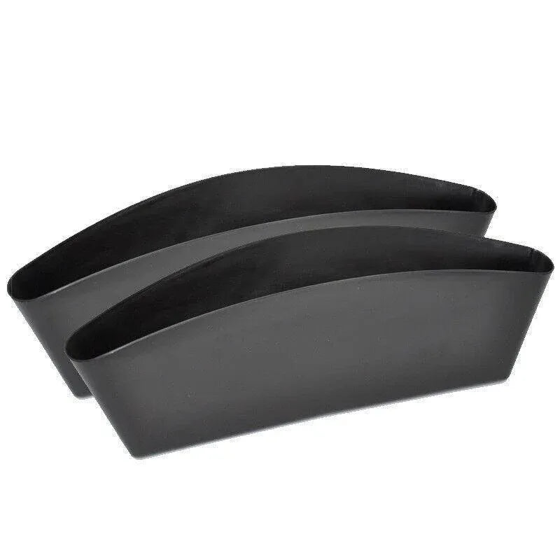 2PCS Seat Side Gap Organiser Storage Box for Phone and Keys Black