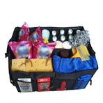 Foldable Car Boot Storage Box with Compartments and Pockets for Organising Tools