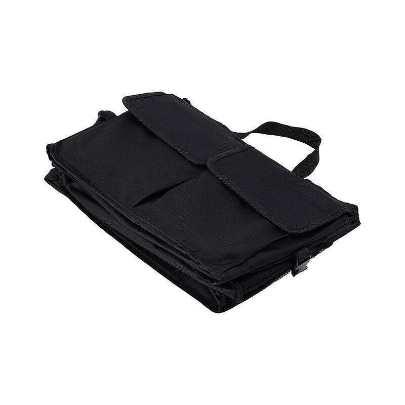 Foldable Car Boot Storage Box with Compartments and Pockets for Organising Tools