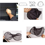 2PCS Car Window Sun Shade Mesh Visor for Rear Side Window UV Protection 44×36cm