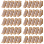 100PCS Sandwich Wedge Box Triangle Paper Container Cupcake Cake Box with Window - Cowhide