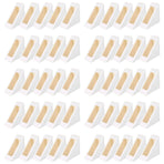 100PCS Sandwich Wedge Box Triangle Paper Container Cupcake Cake Box with Window - White