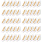 100PCS Sandwich Wedge Box Triangle Paper Container Cupcake Cake Box with Window - White
