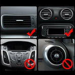 Silver Car Cup Holder Air Vent Mount Drink Can Holder Tray for Vehicle Dashboard