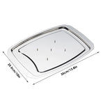 Stainless Steel Grill Plate Meat Roasting Tray with Spikes Barbecue Rack Tool