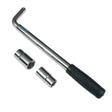 Extendable Car Wheel Brace Heavy Duty Nut Lug Wrench Sockets 17/19mm & 21/23mm