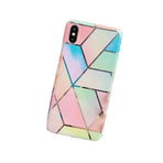 Rainbow Case for iPhone 14 13 12 11 Pro Max XR XS Marble Phone Shockproof Cover Silicone - For iphone XS Max