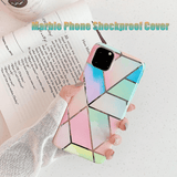 Rainbow Case for iPhone 14 13 12 11 Pro Max XR XS Marble Phone Shockproof Cover Silicone - For iphone 11