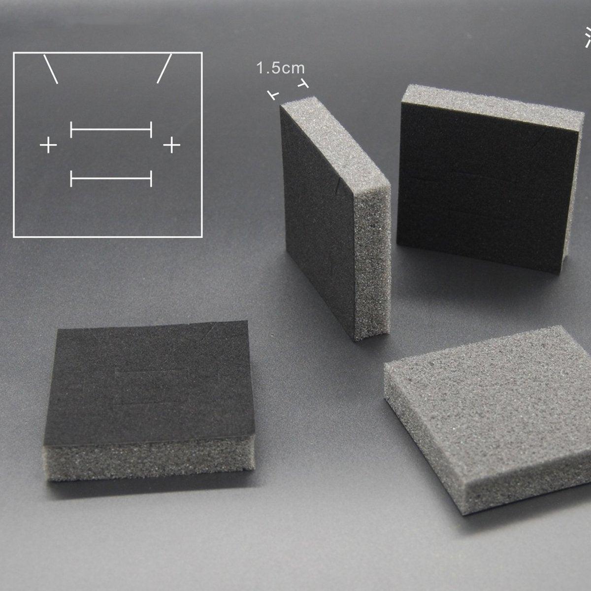 25X Jewelry Gift Boxes Shell Pattern 7.5CM Small GiftBox Empty Jewelry With Foam - Blue