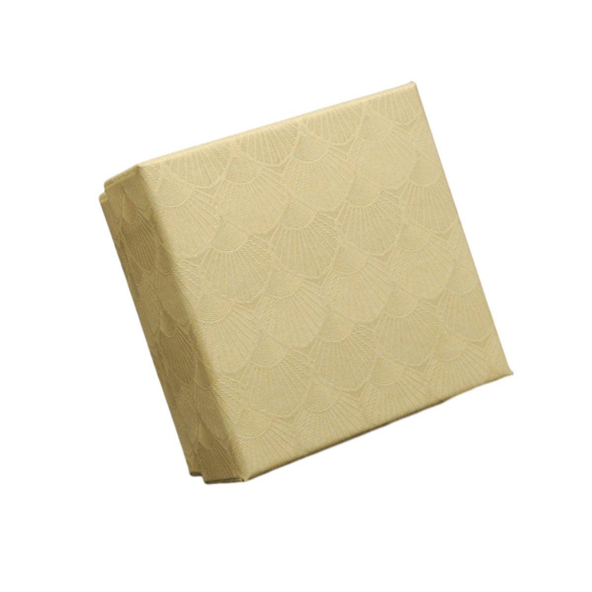 25X Jewelry Gift Boxes Shell Pattern 7.5CM Small GiftBox Empty Jewelry With Foam - Blue